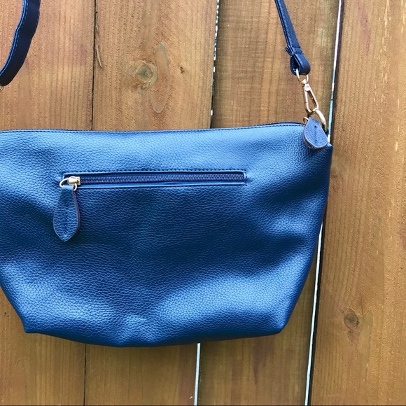 Anthropology Cross Body Blue Purse - Picture 4 of 5